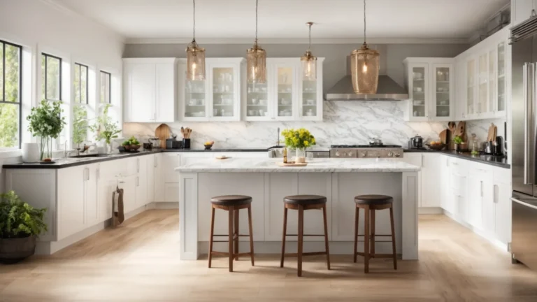 a bright, modern kitchen with updated appliances and marble countertops showcases potential renovation ideas to increase home value.